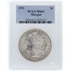 Image 1 : 1921 PCGS MS63 Morgan Silver Dollar