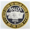Image 2 : Bally's Las Vegas $10 Casino Gaming Token .999 Fine Silver Limited Edition