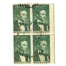 United States Abraham Lincoln Postage Stamps Lot of 4