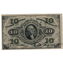 March 3, 1863 10 Cent Fractional Currency