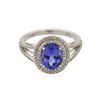 Image 2 : 14KT White Gold 1.95ct Tanzanite and Diamond Ring