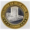 Image 2 : Eldorado Reno $10 Casino Gaming Token .999 Fine Silver Limited Edition