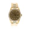 Image 2 : Men's 18KT Yellow Gold Rolex DayDate Watch Diamond Bezel