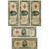 Image 1 : 1928 $5 Red Seal Note Lot of 5