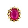 Image 2 : 14KT Yellow Gold 27.59ctw Ruby and Diamond Ring