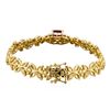 Image 2 : 14KT Yellow Gold 4.33ct Ruby and Diamond Bracelet