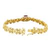 Image 3 : 14KT Yellow Gold 4.33ct Ruby and Diamond Bracelet