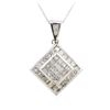 Image 2 : 18KT White Gold 3.10ctw Diamond Pendant