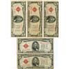 Image 1 : 1928C $5 Red Seal Note Lot of 5