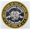 Image 2 : Treasure Island Las Vegas $10 Casino Gaming Token .999 Fine Silver Limited Editi