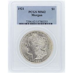 1921 PCGS MS62 Morgan Silver Dollar