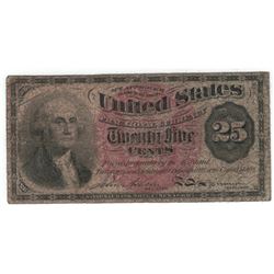 March 3, 1863 25 Cent Fractional Currency