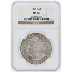 1898 NGC MS64 Morgan Silver Dollar