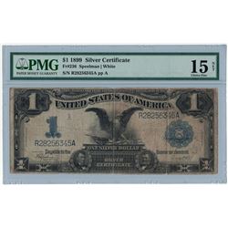 1899 $1 Black Eagle Silver Certificate PMG Choice Fine 15