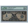 Image 1 : 1899 $1 Black Eagle Silver Certificate PMG Choice Fine 15