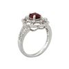 Image 3 : 14KT White Gold 1.14ct Ruby and Diamond Ring