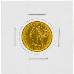 1899 $5 Liberty Head Gold Coin