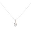 Image 1 : 14KT White Gold 1.15ctw Diamond Pendant With Chain