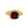 Image 2 : 14KT Yellow Gold 3.33ct Ruby and Diamond Ring