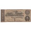 Image 1 : 1863 $5 Confederate States of America Bank Note
