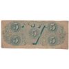 Image 2 : 1863 $5 Confederate States of America Bank Note
