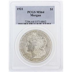 1921 PCGS MS64 Morgan Silver Dollar