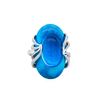 Image 1 : 14KT White Gold 10.91ct Blue Topaz, Diamond and Turquoise Ring