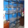 Image 1 : PAIR OF BRASS AND GLASS SHELVING UNITS