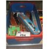 Image 1 : LARGE BOX OF HUNTING KNIVES AND LIGHTERS