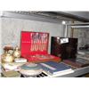 Image 1 : LOT OF COLLECTABLE CUTLERY, TEA SET, BOOKS, CALLIGRAPHY SET AND BOX