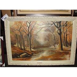 FRAMED OIL PAINTING BY MICHAEL HUCUL