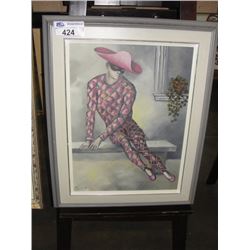 FRAMED OIL PAINTING - DANCER