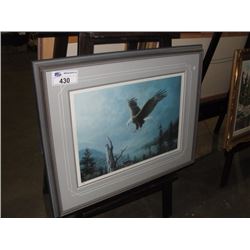 FRAMED LIMITED EDITION PRINT TITLED BALD EAGLE BY MARLA WILSON