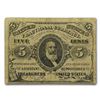 Image 1 : 3rd Issue Fractional Currency 5 Cents Fine+ (FR#1238)