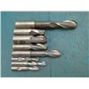 Image 2 : Lot of 1", 7/8", 3/4", & 1/2" Ball Nose End Mills