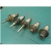 Image 1 : CAT50 End Mill Holders, (2) 3/4", (2) 5/8", (1) 1/2"
