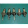 Image 2 : CAT50 End Mill Holders, (2) 3/4", (2) 5/8", (1) 1/2"