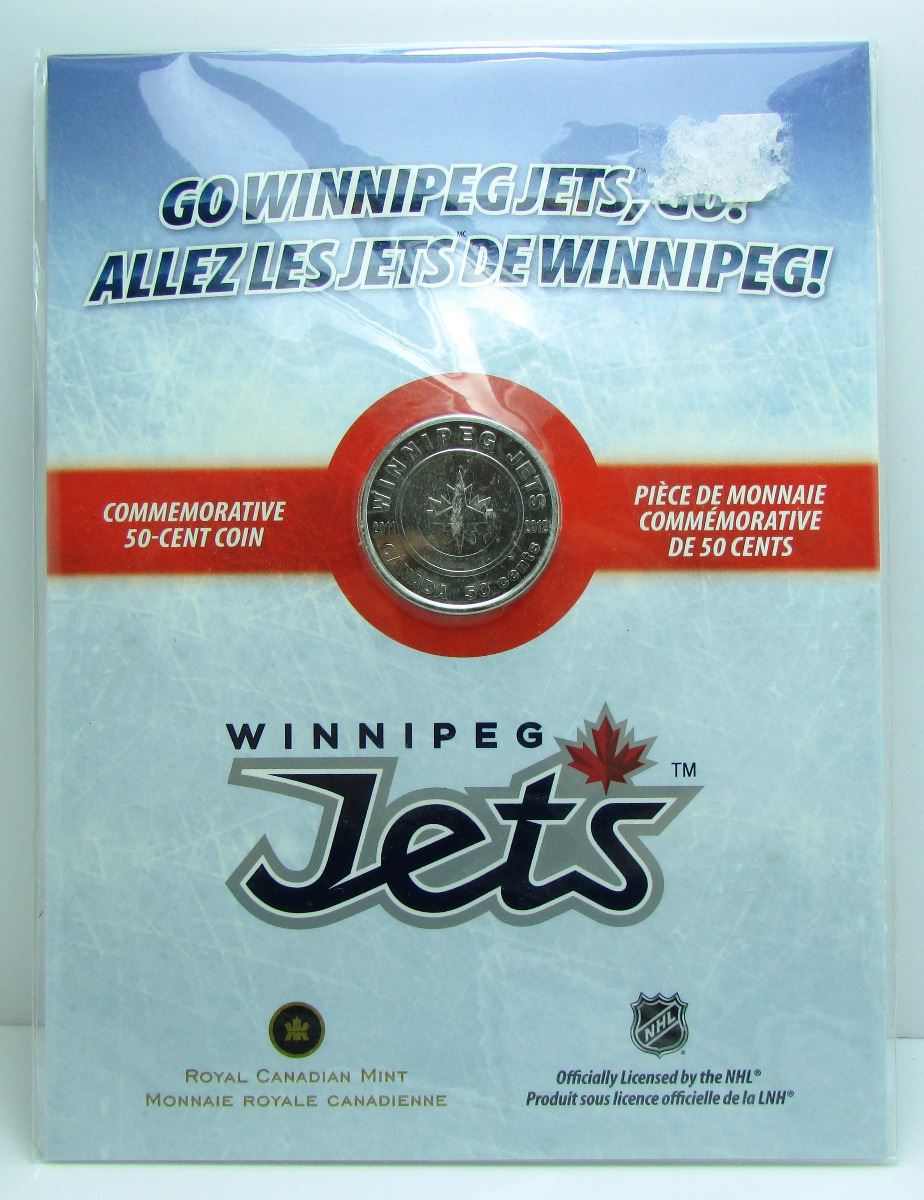 2012 Canada Commemorative Winnipeg Jets 50Cent Coin