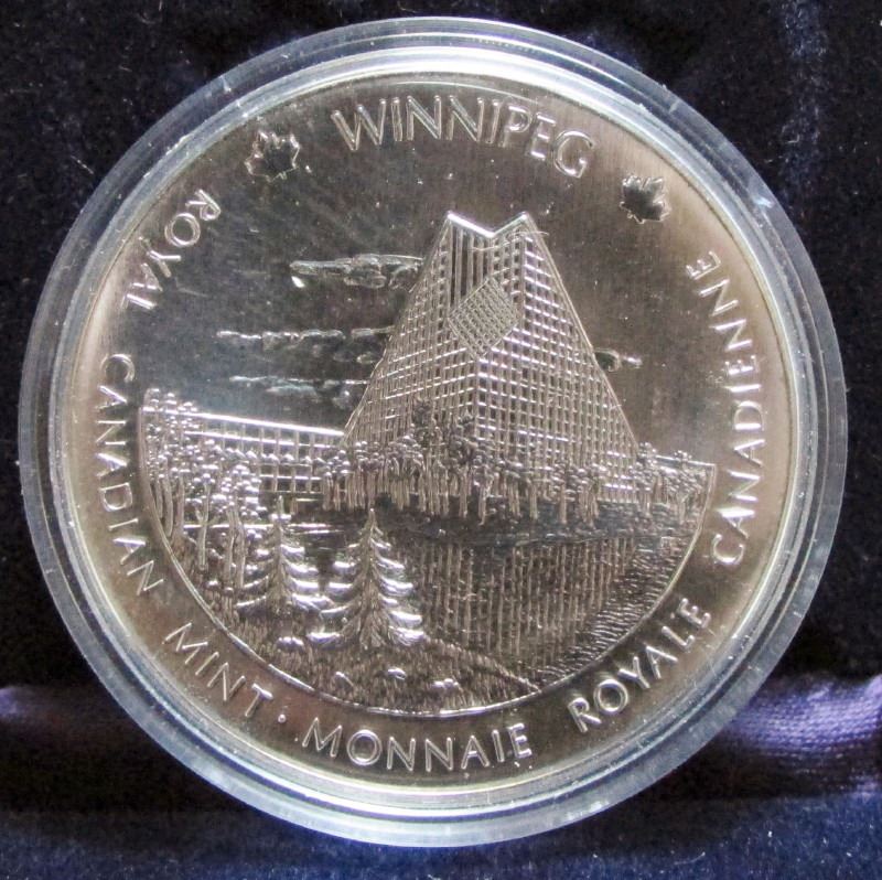 Winnipeg Ottawa medal Canada Royal Canadian Mint medallion