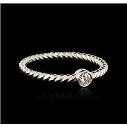 14KT White Gold 0.09ct Diamond Ring