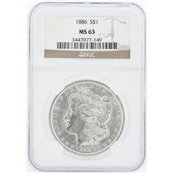 1886 NGC MS63 Morgan Silver Dollar