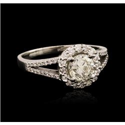 14KT White Gold 1.125ctw Diamond Ring