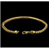 Image 3 : 14KT Yellow Gold Franco Bracelet