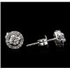 Image 2 : 0.40ctw Diamond Earrings - 14KT White Gold
