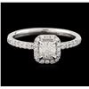 Image 2 : 14KT White Gold 0.61ctw Diamond Ring