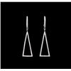 Image 1 : 0.43ctw Diamond Earrings - 14KT White Gold