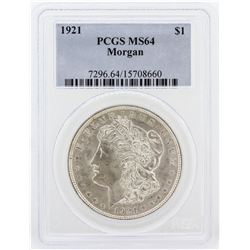 1921 PCGS MS64 Morgan Silver Dollar