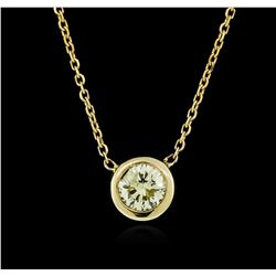 14KT Yellow Gold 0.42ct Diamond Necklace