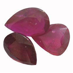 12.57ctw Pear Mixed Ruby Parcel