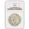 Image 1 : 1922 NGC MS63 Peace Silver Dollar